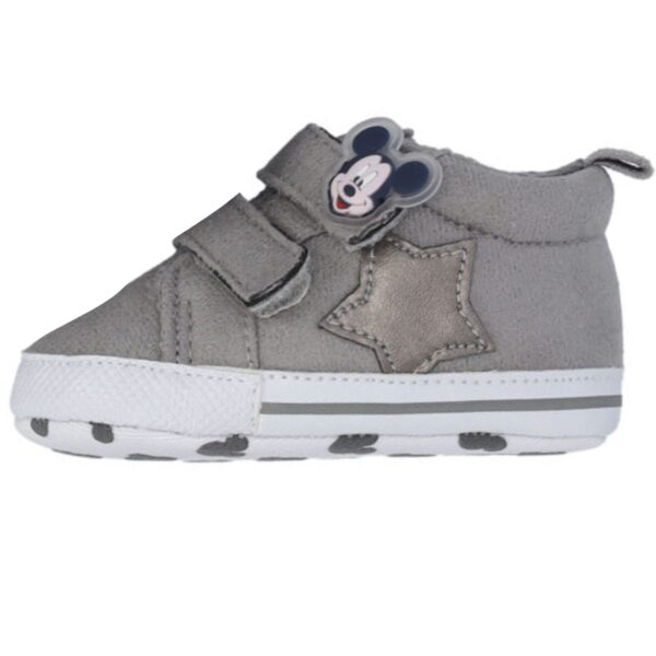 Disney Baby Mickey Mouse Βρεφικά Sneakers Αγκαλιάς Γκρι - Image 2
