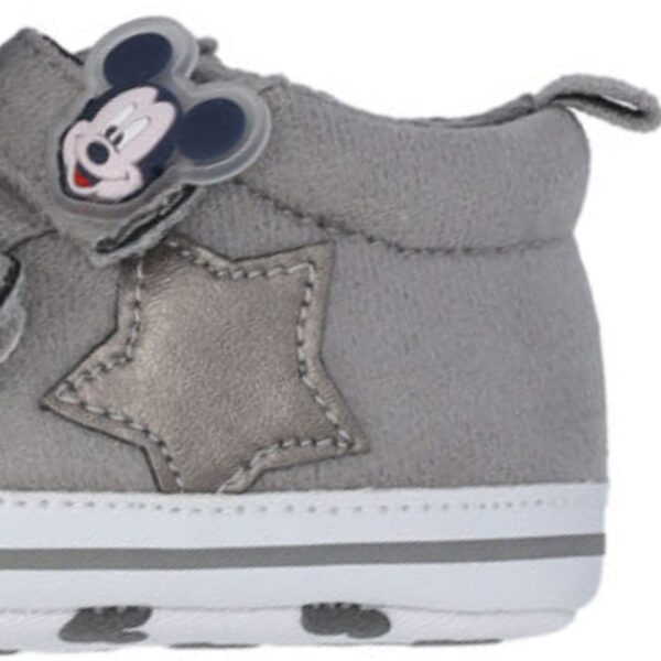 Disney Baby Mickey Mouse Βρεφικά Sneakers Αγκαλιάς Γκρι - Image 3