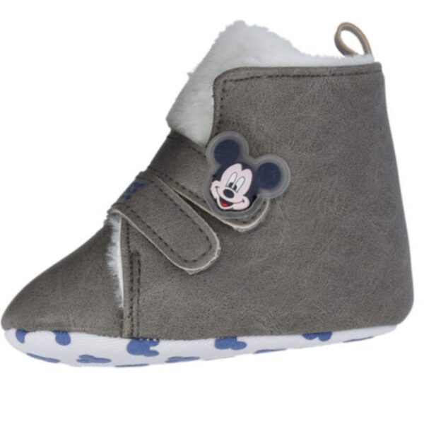 Disney Baby Mickey Mouse Βρεφικά Μποτάκια Αγκαλιάς Γκρι - Image 2