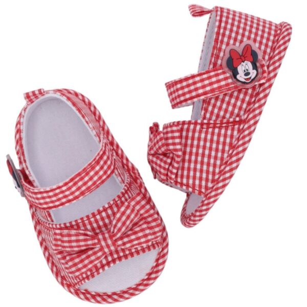 Disney Baby Minnie Mouse Βρεφικά Πέδιλα Αγκαλιάς Κόκκινα