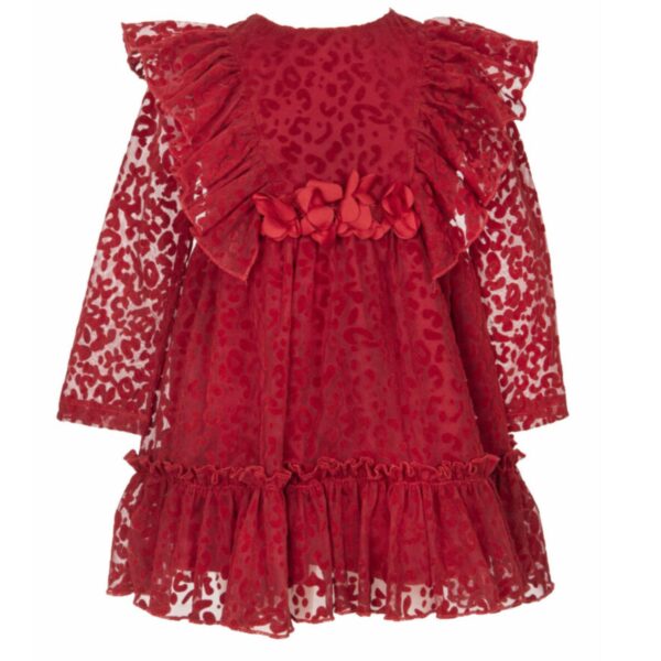 M&B Kid's Fashion Παιδικό Μακρυμάνικο Φόρεμα Κόκκινο