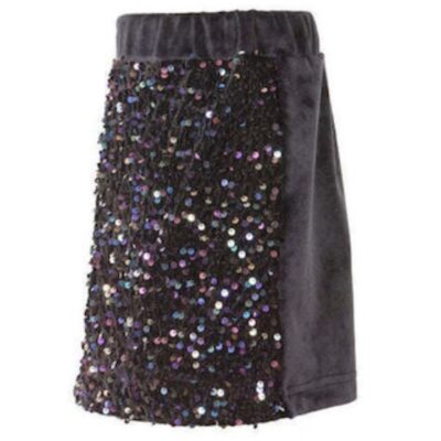 M&B Kid's Fashion Παιδική Φούστα Με Παγιέτα Μαύρη