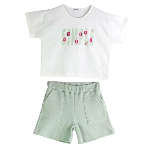NEK Kids Wear Παιδικό Σετ Μπλούζα Με Σορτς Simple Βαμβακερό