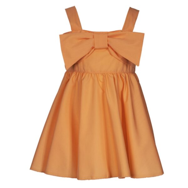 M&B Kid's Fashion Παιδικό Φόρεμα Πορτοκαλί Βαμβακερό