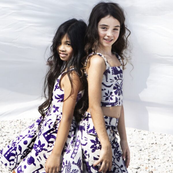 M&B Kid's Fashion ΠαιδικόΦόρεμα Εμπριμέ Εξώπλατο Βαμβακερό - Image 3