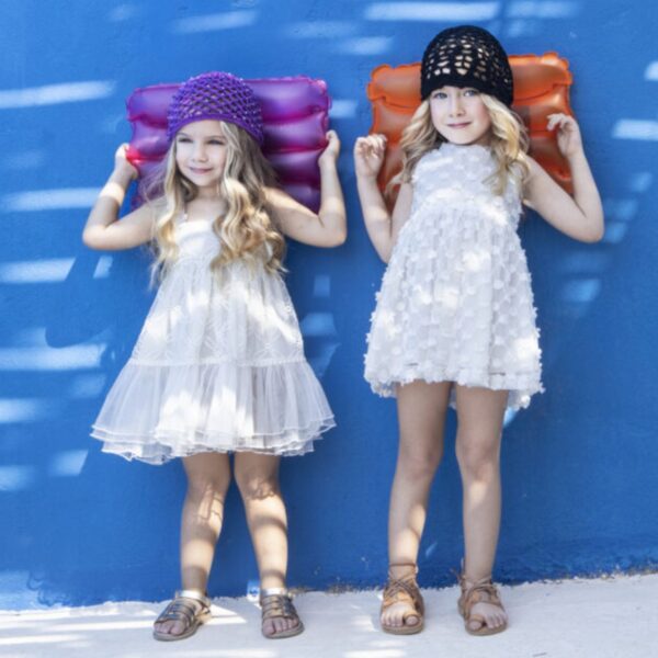 M&B Kid's Fashion Παιδικό Φόρεμα Λευκό - Image 2