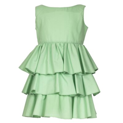 M&B Kid's Fashion Παιδικό Φόρεμα Πράσινο Βαμβακερό