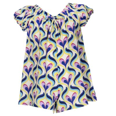 M&B Kid's Fashion Παιδική Ολόσωμη Φόρμα Σορτς Εμπριμέ