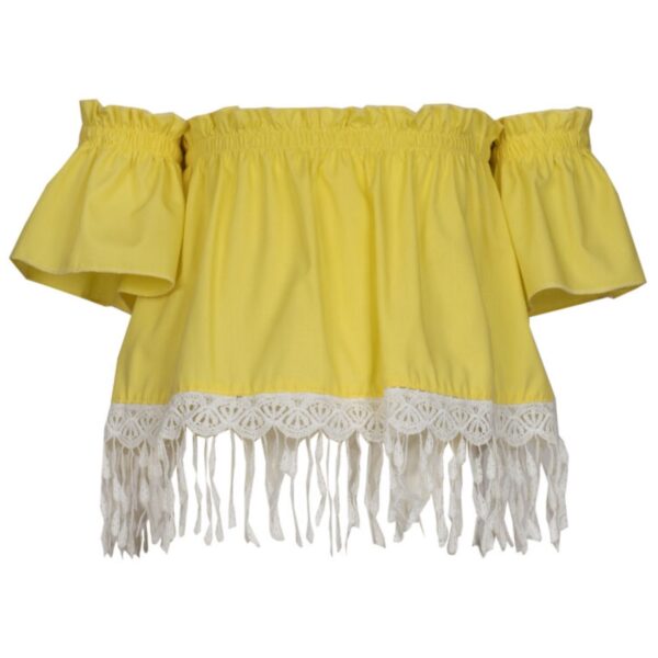 M&B Kid's Fashion Παιδικό Τοπ Κίτρινο Βαμβακερό