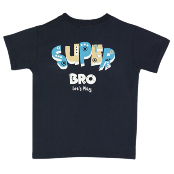 NEK Kids Wear Παιδικό Σετ Μπλούζα Με Σορτς Bro Βαμβακερό - Image 3