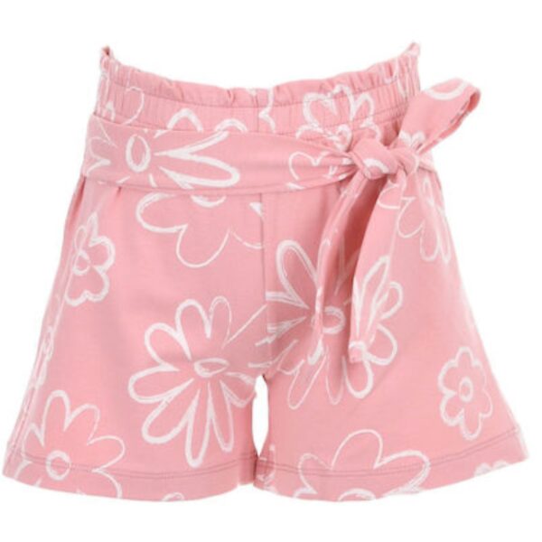 Nek Kids Wear Παιδικό Σετ με Σορτς Καλοκαιρινό 2τμχ Λευκό-ροζ - Image 2