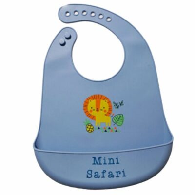 Ellepi Σαλιάρα Σιλικόνης Με Συλλέκτη Τροφίμων Mini Safari