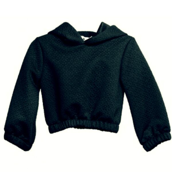 M&B Kid's Fashion Παιδική Κροπ Μπλούζα Μαύρη
