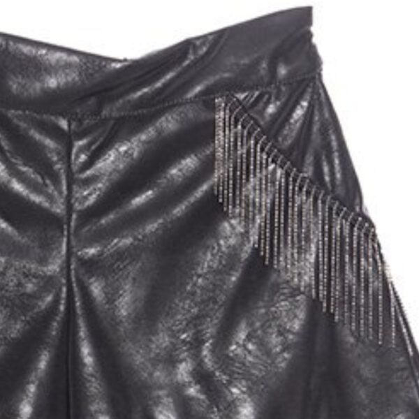 M&B Kid's Fashion Παιδικό Σορτς Δερματίνη Μαύρο - Image 2