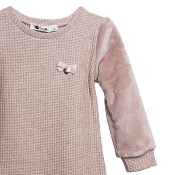 M&B Kid's Fashion Παιδικό Φόρεμα Ροζ - Image 2