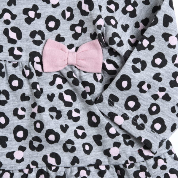 Chicco Βρεφικό Φόρεμα Μακρυμάνικο Βαμβακερό Animal Print - Image 3