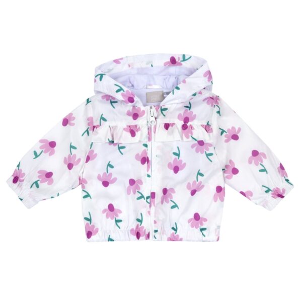 Chicco Βρεφικό Ανοιξιάτικο Μπουφάν Λευκό Floral