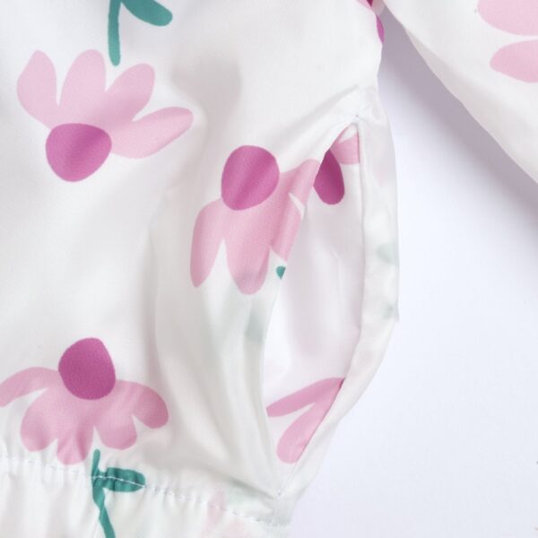 Chicco Βρεφικό Ανοιξιάτικο Μπουφάν Λευκό Floral - Image 4