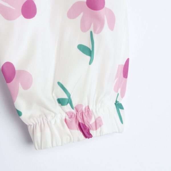 Chicco Βρεφικό Ανοιξιάτικο Μπουφάν Λευκό Floral - Image 5
