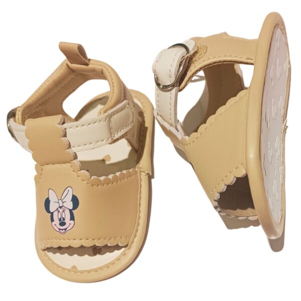 Disney Baby Minnie Mouse Βρεφικά Πέδιλα Αγκαλιάς Μπεζ