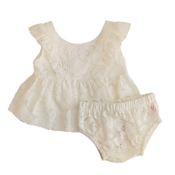 M&B Kid’s Fashino Βρεφικό Σετ Μπλούζα Με Ράντα Και Βρακάκι