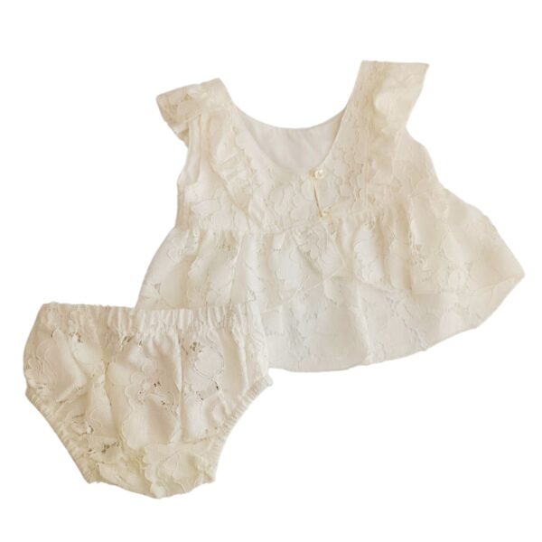 M&B Kid’s Fashino Βρεφικό Σετ Μπλούζα Με Ράντα Και Βρακάκι - Image 2