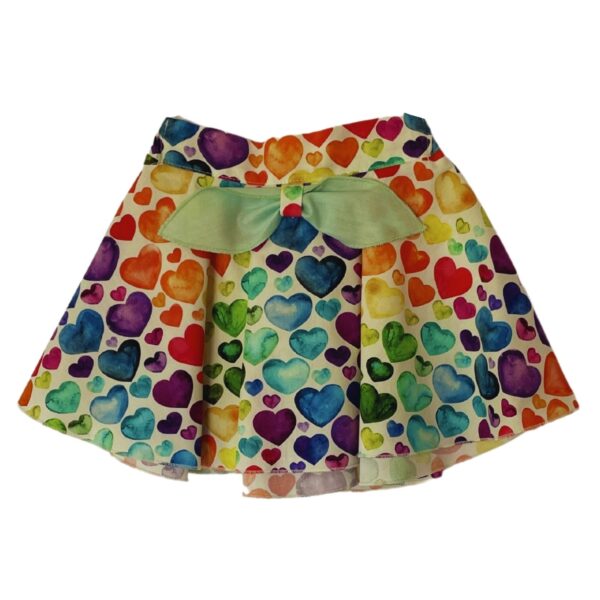 M&B Kid’s Fashion Παιδική Φούστα Πολύχρωμη Με Καρδούλες