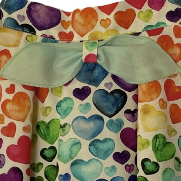 M&B Kid’s Fashion Παιδική Φούστα Πολύχρωμη Με Καρδούλες - Image 2