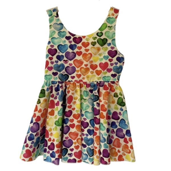 M&B Kid’s Fashion Παιδικό Φόρεμα Πολύχρωμο Με Καρδούλες
