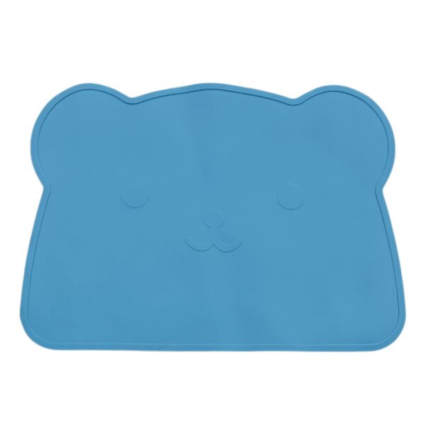 Ellepi Σετ Φαγητού Cute Bear Από Σιλικόνη Με Αντιολισθητική Βάση Και Σουπλά 6τμχ Μπλε - Image 2
