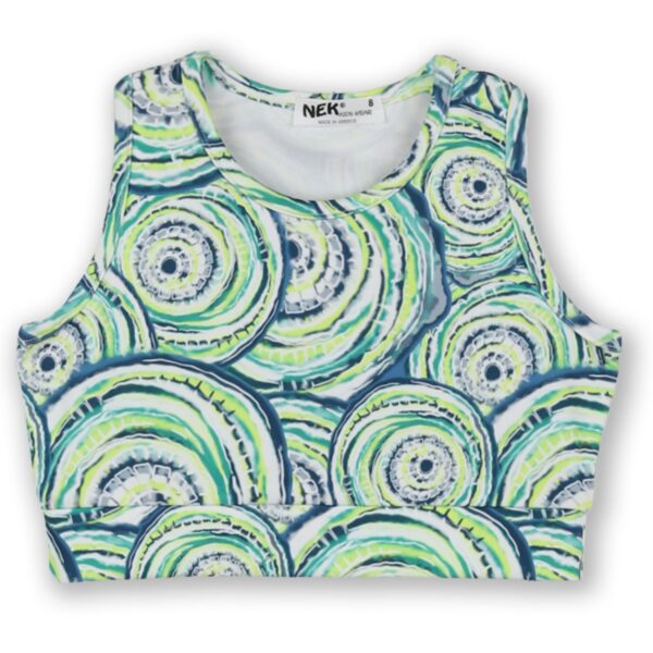 Nek Kids Wear Σετ Κορίτσι 2τχ Τοπ Με Κολάν Πράσινο 24625 - Image 2
