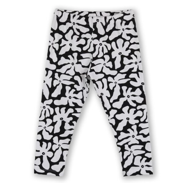 Nek Kids Wear Σετ Κορίτσι 2τχ Κοντομάνικο Μπλουζάκι Με Κολάν Ασπρόμαυρο 26425 - Image 3