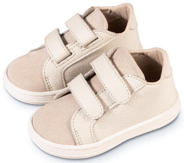 BABYWALKER Βαπτιστικό Σνίκερ Με Μπαρέτα Χρατς Εκρού BS3080 - Image 3