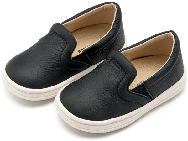 BABYWALKER Βαπτιστικό Δερμάτινο Loafer Μπλε BS3084 - Image 3