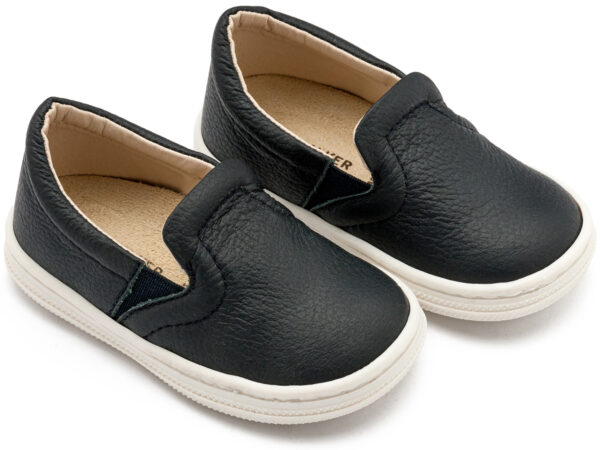 BABYWALKER Βαπτιστικό Δερμάτινο Loafer Μπλε BS3084