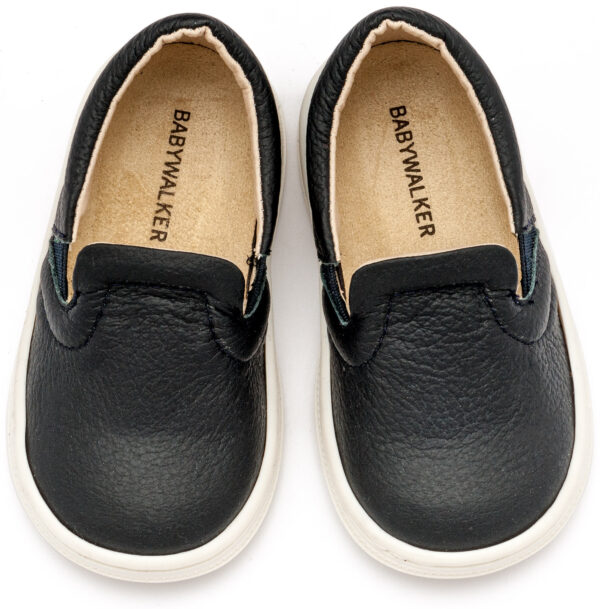 BABYWALKER Βαπτιστικό Δερμάτινο Loafer Μπλε BS3084 - Image 2