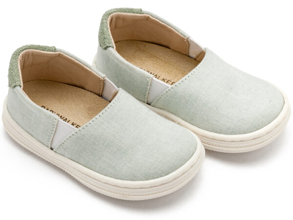 BABYWALKER Βαπτιστικό Υφασμάτινa Loafers Μέντα BS3089