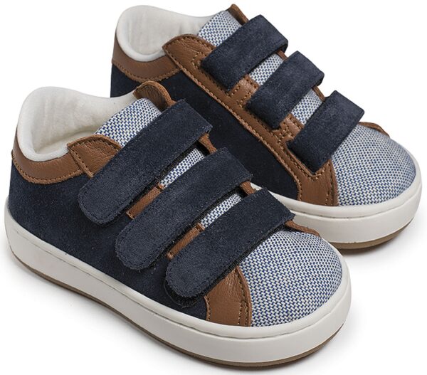 BABYWALKER Δίχρωμο Sneaker Τριπλό Χρατς Μπλε Ταμπά EXC5174