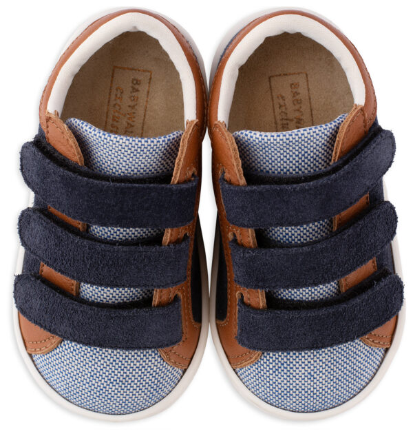 BABYWALKER Δίχρωμο Sneaker Τριπλό Χρατς Μπλε Ταμπά EXC5174 - Image 2
