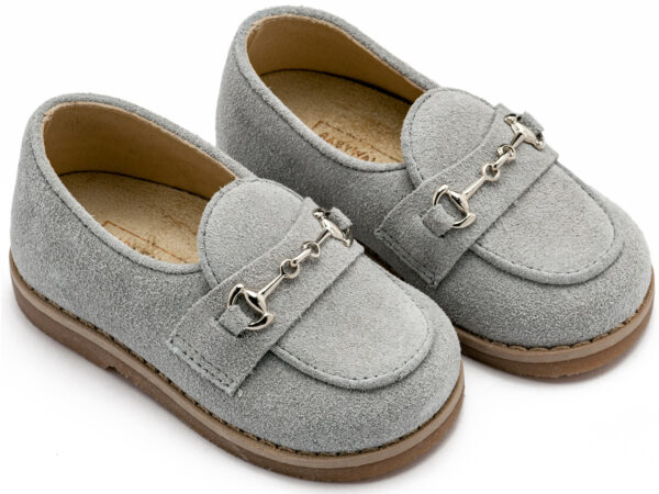 BABYWALKER Loafers με Μεταλλική Αγράφα Γκρι EXC5285