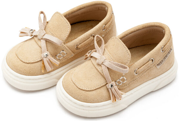 BABYWALKER Loafer με Κρόσια και Φιογκάκι Μπεζ EXC5295 - Image 3