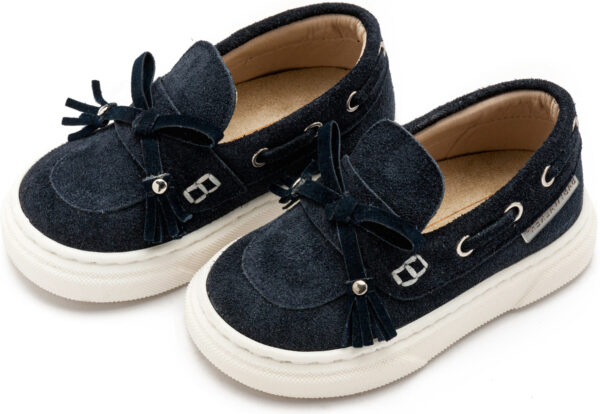 BABYWALKER Loafer με Κρόσια και Φιογκάκι Μπλε EXC5295 - Image 3
