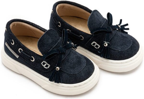 BABYWALKER Loafer με Κρόσια και Φιογκάκι Μπλε EXC5295