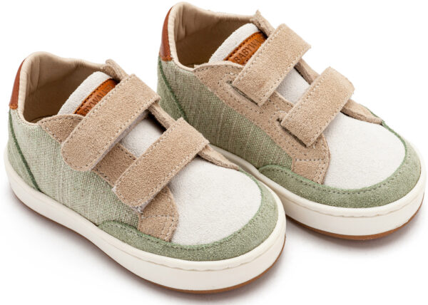 BABYWALKER Δίχρωμο Sneaker Διπλό Χρατς EXC5297 Μπεζ Μέντα