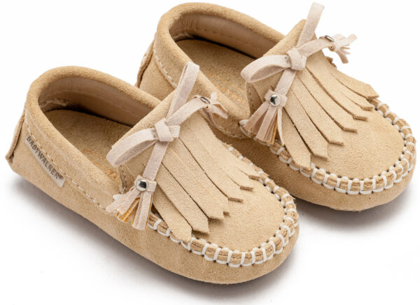 BABYWALKER Loafer με Κρόσια και Φιογκάκι Μπεζ EXC5298