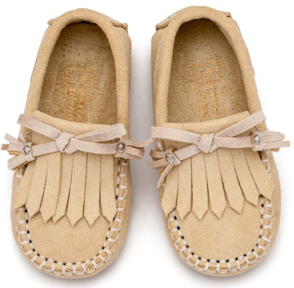 BABYWALKER Loafer με Κρόσια και Φιογκάκι Μπεζ EXC5298 - Image 2