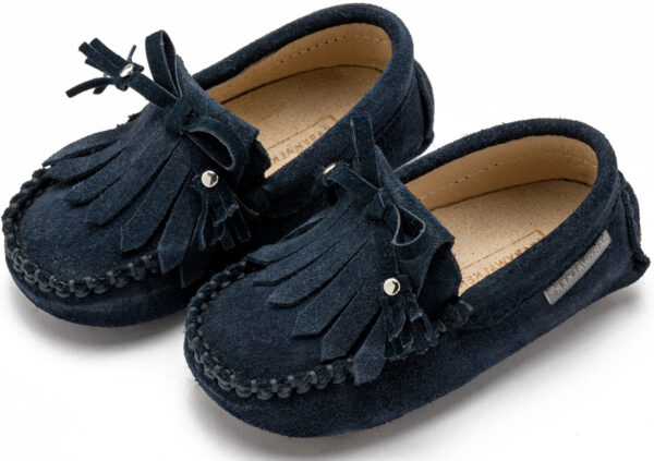 BABYWALKER Loafer με Κρόσια και Φιογκάκι Μπλε EXC5298 - Image 3