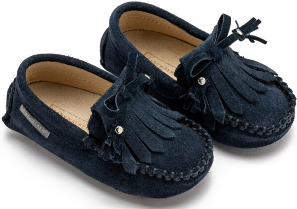 BABYWALKER Loafer με Κρόσια και Φιογκάκι Μπλε EXC5298