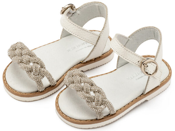 BABYWALKER Δερμάτινο Σανδάλι Λευκό GR0101 - Image 3