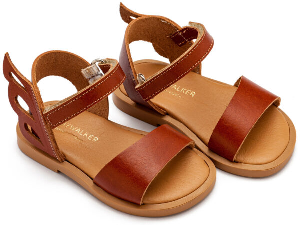 BABYWALKER  Δερμάτινο Σανδάλι Terracotta GR0106